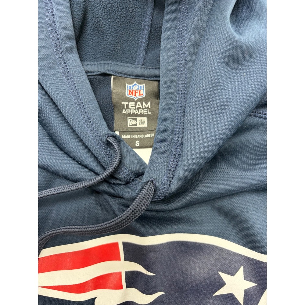New Era New England Patriots NFL Combine Authentic Hoodie Navy Blue Mens Small - Picture 4 of 7